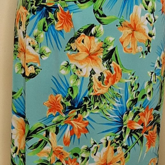 EUC!!! Denim 24/7 Tropical Maxi - Picture 4 of 10